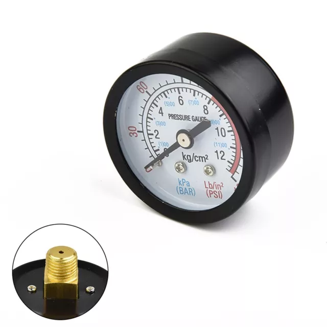 Compressor Gauge Manometer Tool Accessories Air Compressor Balck+Silver