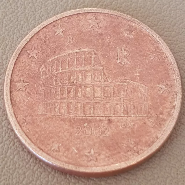 5 Euro Cent Münze, Italien / Italien 2002, Colloseum