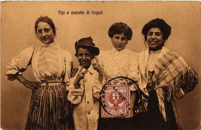 507066 CPA AK folklore Tipi agordini ITALY 