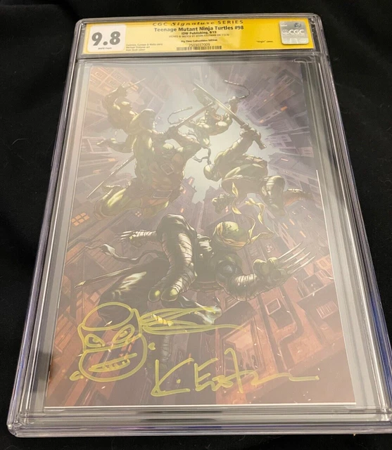 Teenage Mutant Ninja Turtles #98 Virgin CGC SS 9.8 Signed & Sketch by Eastman