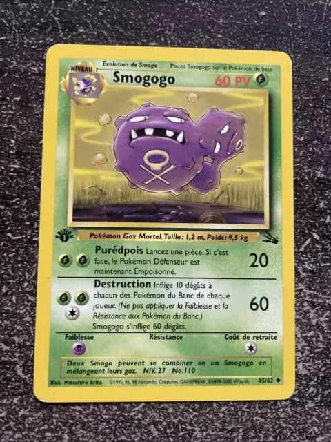 Smogogo Unco - Pokémon 45/62 Fossile Édition 1 Fr