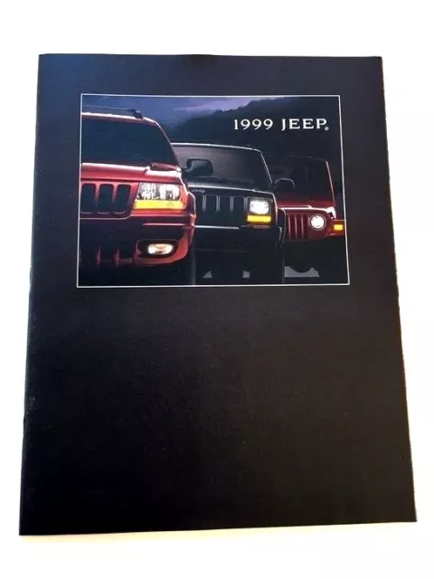 1999 Jeep 30-page Sales Brochure Catalog Grand Cherokee Wrangler Sahara Limited