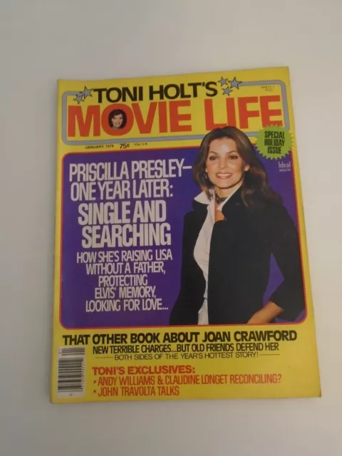 Vintage American Magazine Toni Holt's Movie Life Dated January 1979 Volume 42