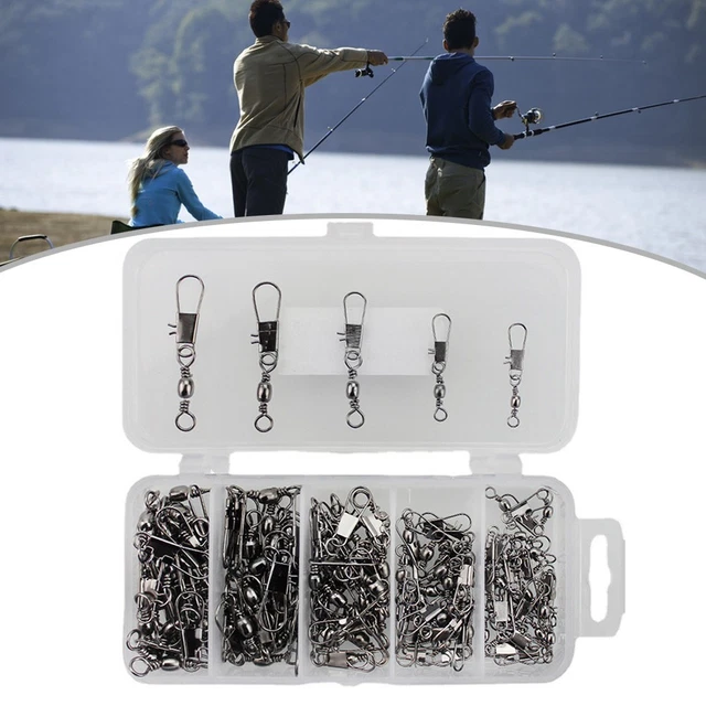 50 à 100 Pièces De Clips De Pêche En Acier Inox - Swivels Coastlock à Changement Rapide