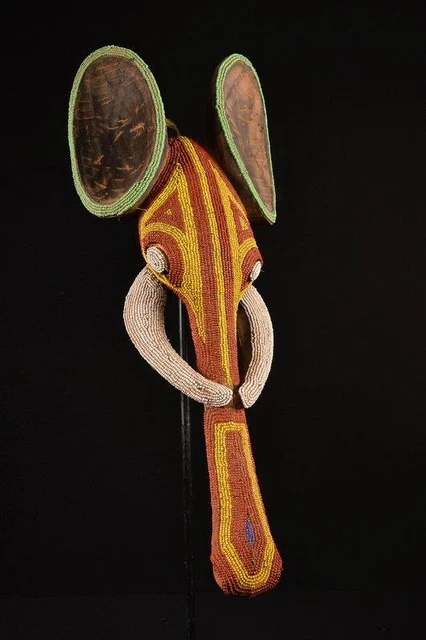 20417 African Old Barmaki Elephant Mask / Mask Cameroon