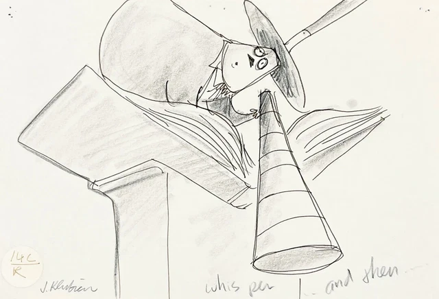 Tim Burton's Nightmare Before Christmas- Original Storyboard-The Mayor-Signed