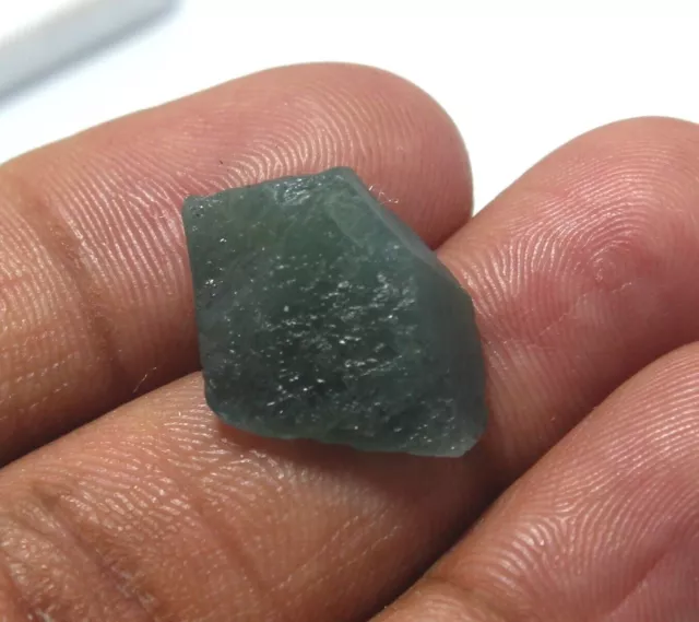 Natural Faceting Emerald Rough Crystal Stone 14x15mm Raw Emerald Ring Stone NE14