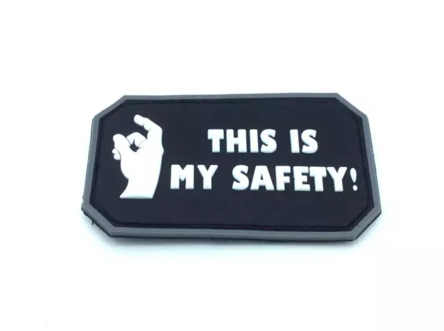 This Is My Safety Blackhawk Down Morale Patch Tactical ARMY Funny Military