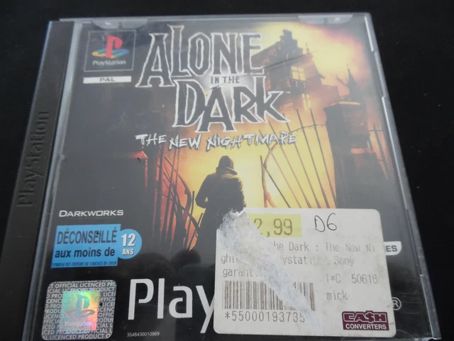 Jeu PS1 ALONE IN THE DARK - Version Complète, En Très Bon état !