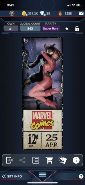 Topps Marvel Collect Classic Retro Corner Box Symbiote Spider-Man Super Rare