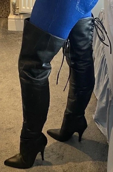 pleaser thigh high boots uk