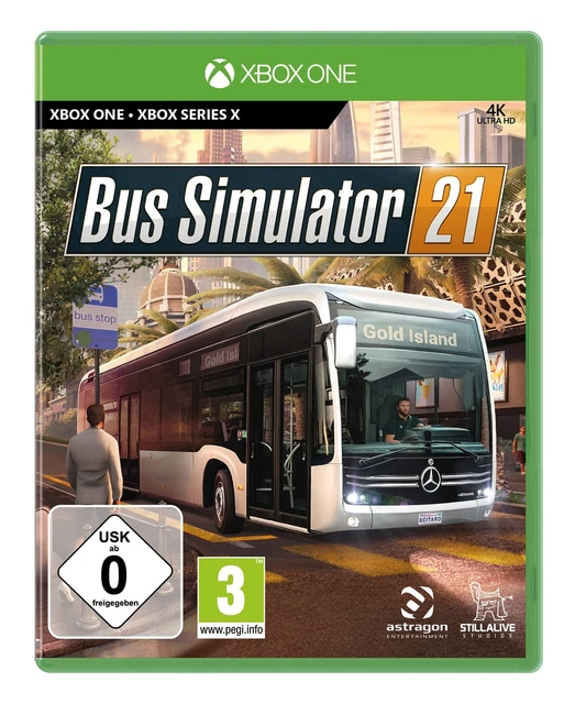 Bus Simulator 21 : Gold Edition - PS4, Version Française, PEGI 3, Neuf Sous Blister