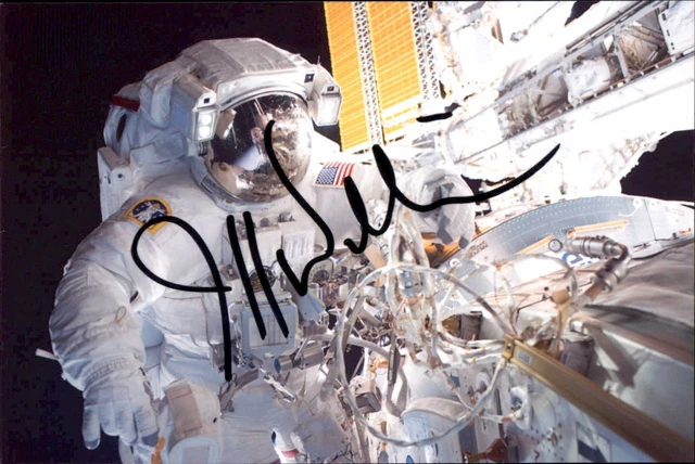 James D. Van Hoften Signed 4x6 Photo NASA Space Shuttle Astronaut Autograph