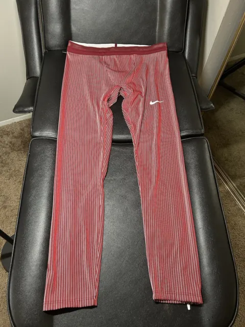 Nike Pro Elite Official USA Racing Tights Pants Red AO8491-000 Men's Size 3XL