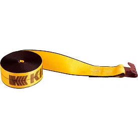 Kinedyne  Control Winch Strap 423021 with Flat Hook - 30' x 4" Gold Kinedyne