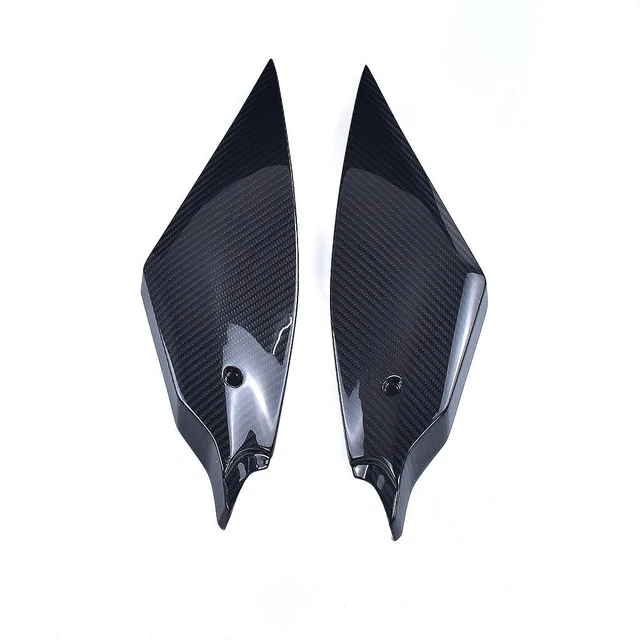 Real Carbon Fiber Gas Tank Side Trim Cover Panel Fairing For Yamaha R6 2017-2020