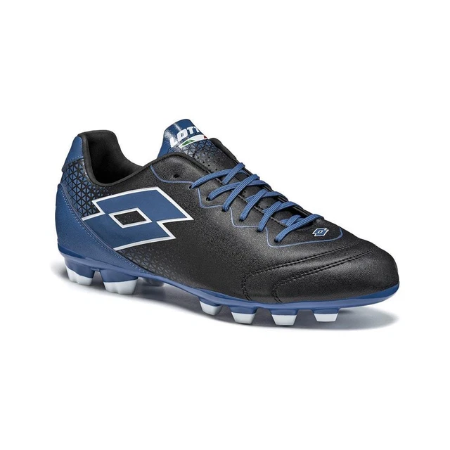 Scarpe calcio LOTTO SPIDER 700 FG uomo erba cemento NERO BLU tacchetti mizu NIKE