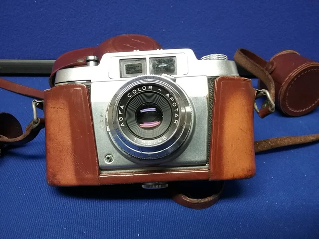 LENTE 1:2,8/45 de colección con estuche original para cámara a color Agfa Silette