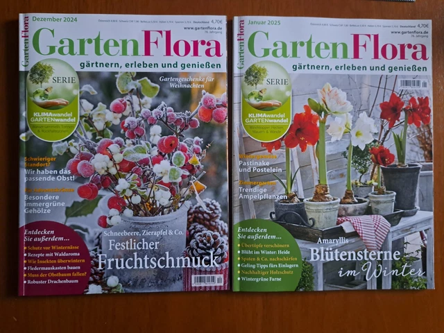 GARTEN FLORA AUSGABE Dezember 2024 und Januar 2025 EUR 2,50 PicClick DE