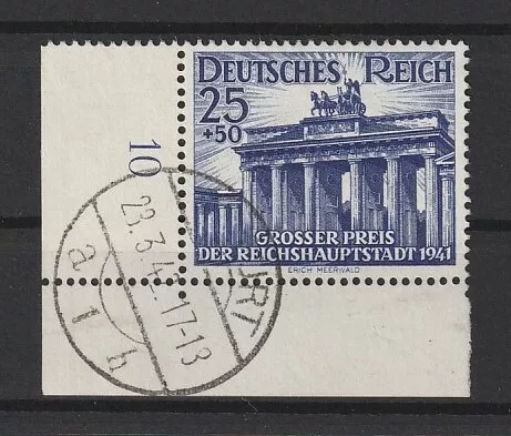 Deutsches Reich ECKRAND Nr. 803 EUL Ecke 3 gestempelt TOP-STEMPEL #1084860