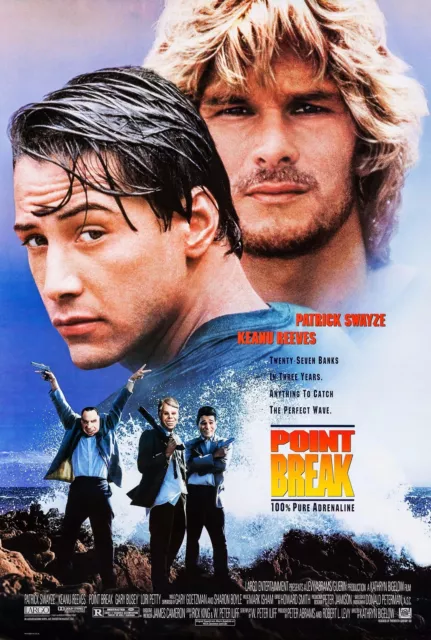 Point Break (1991) Original Movie Poster  -  Rolled