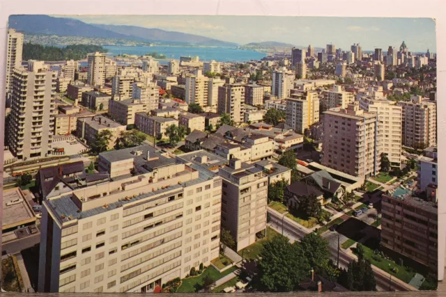 Canada British Columbia Vancouver West End Apartments Harbour Postcard Old View