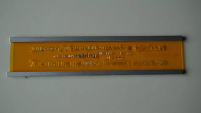 Original rOtring Schriftschablone N° 300 035 3,5 mm gerade Schrift