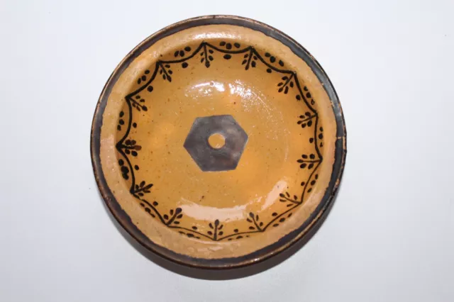 Ecuelle époque 19 ème siècle en poterie céramique vernissée du Sud de la France