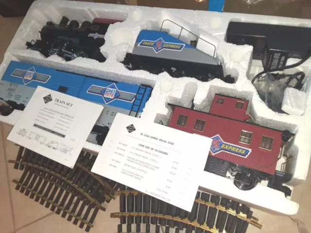 Aristo craft RC cola Train Set Rare G scale complete set