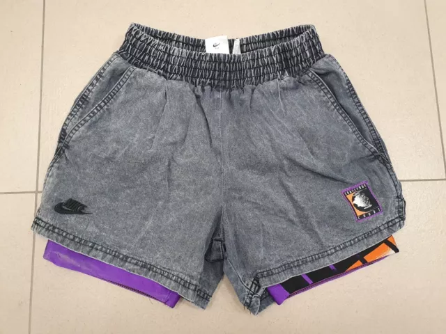 Vintage Nike Challenge Court Shorts Size S-M Tennis Andre Agassi Hot Purple Retro