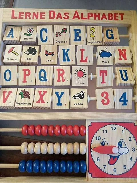 Lerne das Alphabet, Holzspielwaren, Lernspielzeug,  Vorschule