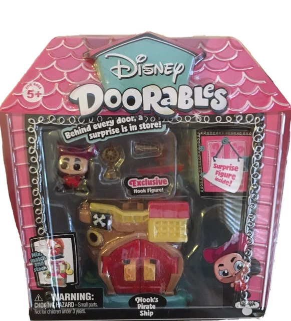 DISNEY DOORABLES HOOKS PIRATE SHIP MICRO CHARACTER FIGURE PLAY SET TOY ...