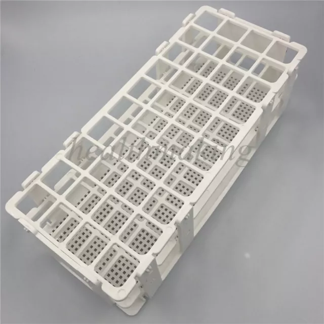 40 Holes 20mm 3 Layers Plastic Test Tube Rack Holder Storage Stand Lab 40mm Wide