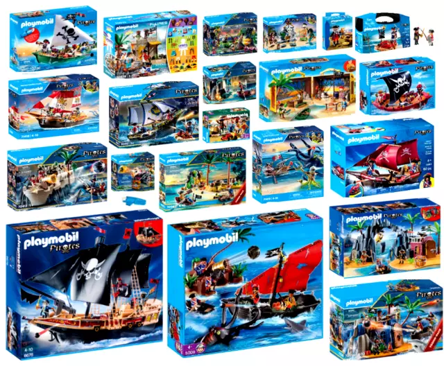 PLAYMOBIL Piratenschiff PIRATEN Schatzinsel SCHIFF Pirates FESTUNG Boot SOLDATEN