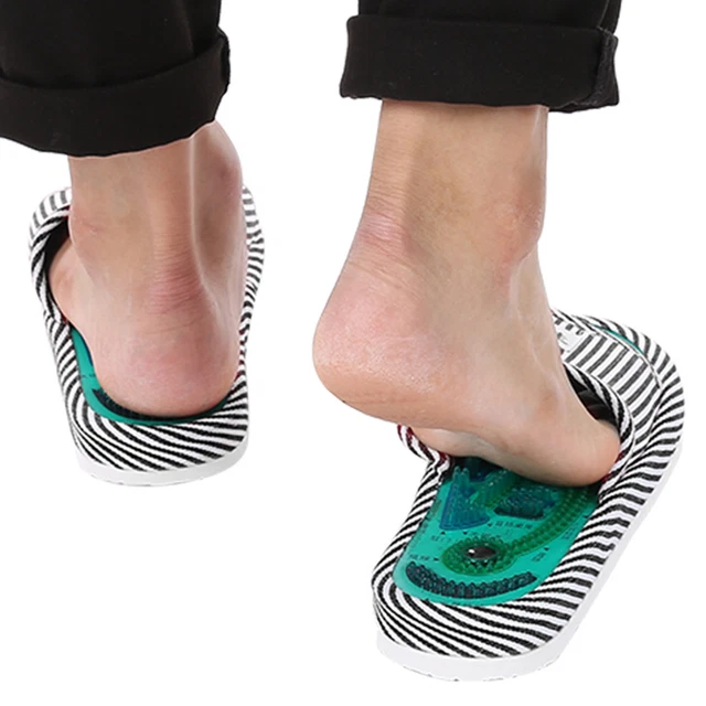 Acupoint Magnetic Therapy Massage Slippers Healthy Feet Care Massager AGS