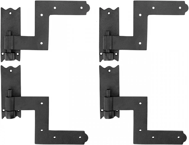 Renovators Supply Manufacturing Black Wrought Iron Shutter Lift Off Pintle Hinge