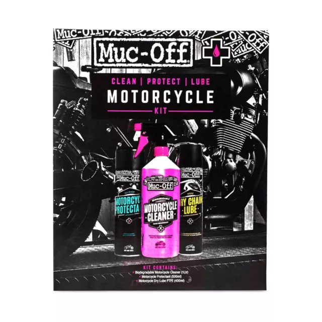 Muc-Off Kit Pulizia Moto Multipack Detergente Protettivo E Lubrificante Catena