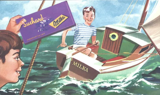Buvard Chocolat Suchard bateau