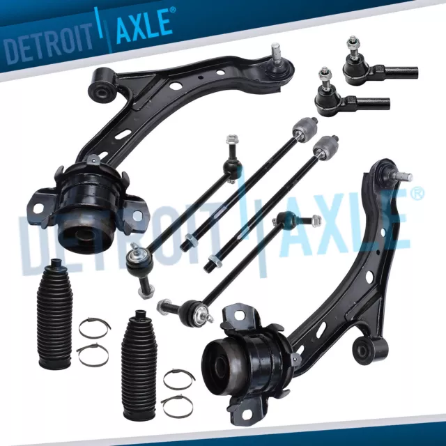 Front Lower Control Arms Tierods Sway Bars for 2005 2006 2007-2010 Ford Mustang