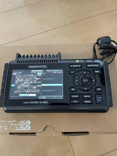 GRAPHTEC GL220 midi LOGGER 10 Channels for Temperature/Humidity/Voltage Working