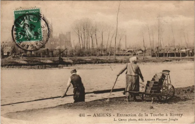 CPA AMIENS Peat Extraction a RIVERY (18513)