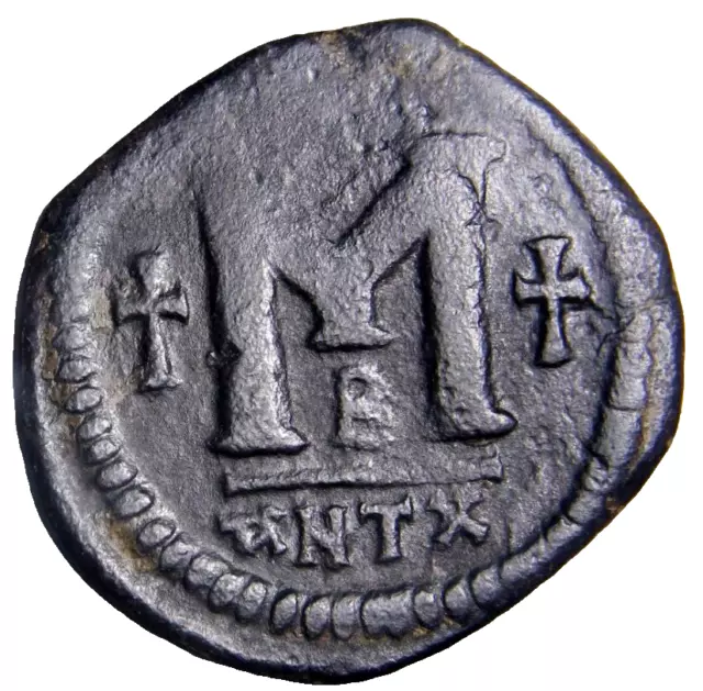 VERY RARE Justin I. Follis ANTX Mintmark Splendid Antioch Byzantine Coin w/COA