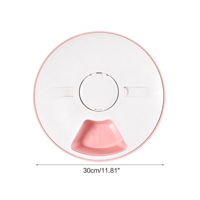 Automatic Programmable Cat Pet Feeder 6x128ml Meal Timing Voice Record Meal Call 7