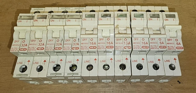 MEM MCB Set di 10 interruttori miniaturizzati