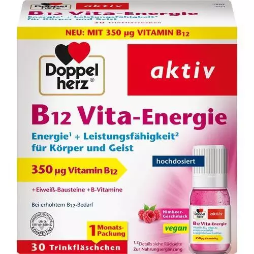 DOPPELHERZ B12 Vita-Energie Trinkampullen, 30 St PZN 15252954