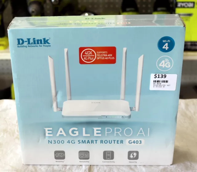 D-Link Eagle Pro AI N300 4G Smart Router - G403-EAGLEPRO