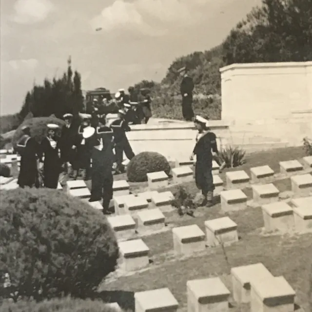 RAN Original Australian Naval  Saxon Fogarty Photo Gallipoli Sailors Cemetery #J