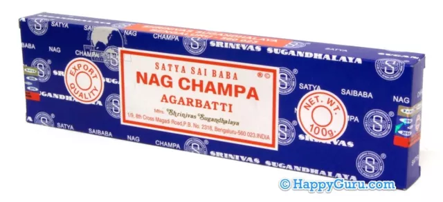 "Nag Champa” BULK SAVE! Incense Sticks Masala Satya Sai Baba (100gm Packet) ॐ