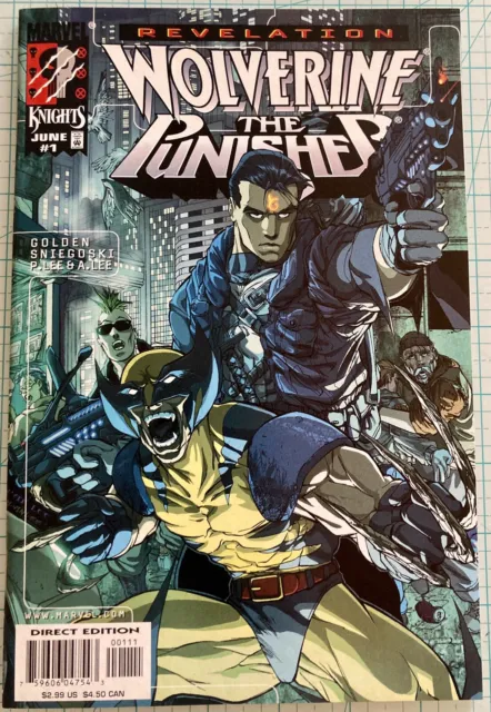 Wolverine Punisher Revelation #1 High Grade NM Pat Lee 1999 Marvel Knights