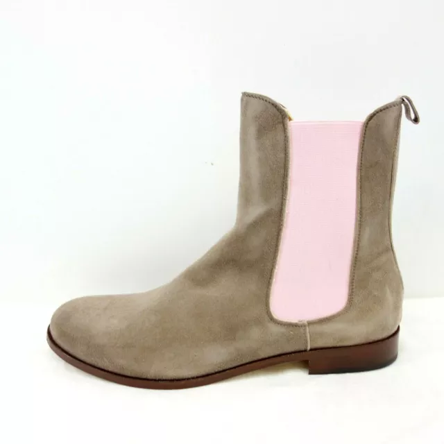 Gallucci Chaussures Femmes Bottes Chelsea Boots Bottines Taupe Cuir 41 Np 199